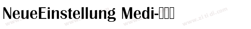 NeueEinstellung Medi字体转换